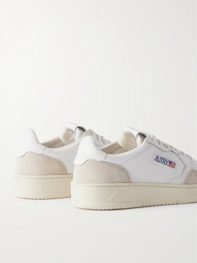 Medalist Low Leather/Suede White & White - AUTRY ACTION TRAINERS