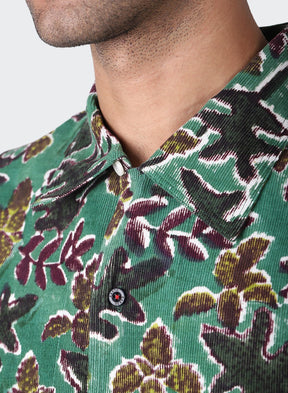 KARDO DESIGN Chintan Block Printed Cord Long Sleeve Shirt