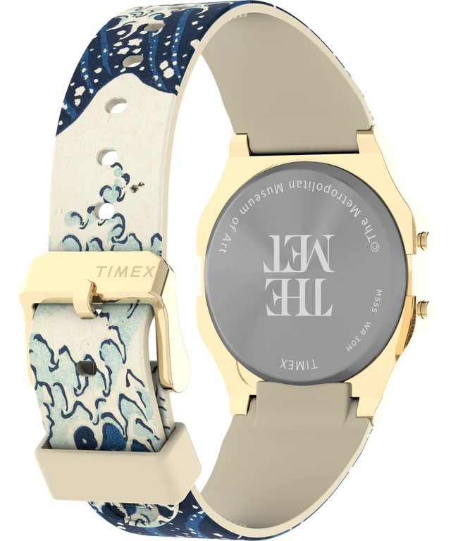 Timex x The Met The Great Wave Katsushika Hokusai Resin Strap Watch