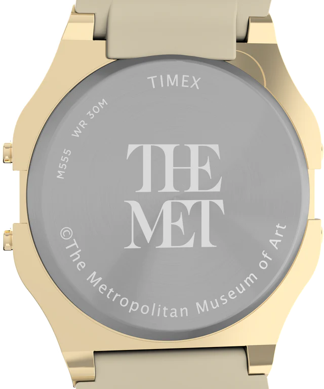 Timex x The Met Kunisada Leather Strap Watch