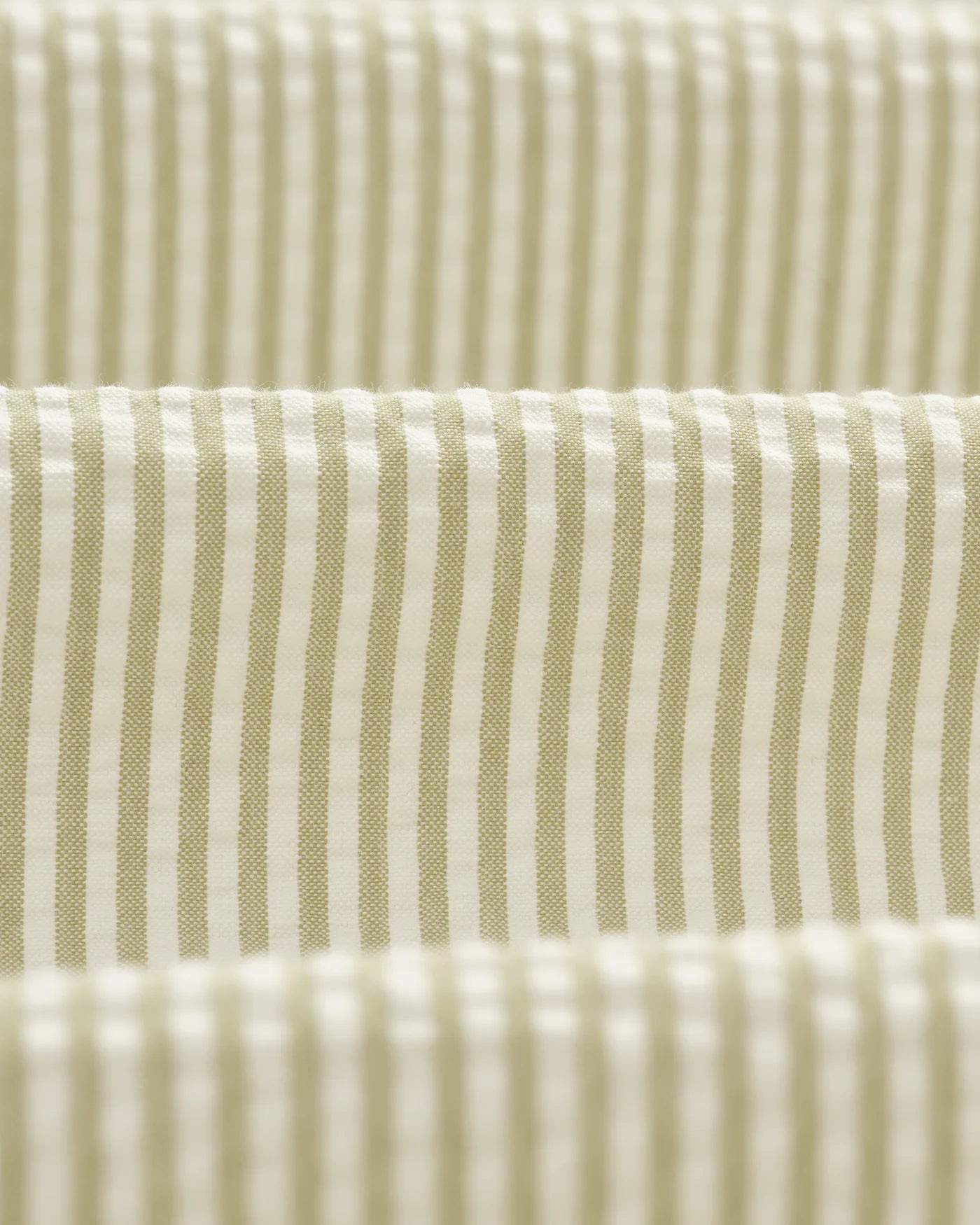 WAX LONDON Shelly Seersucker Stripe Shirt - Sage