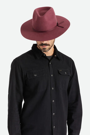 Brixton Cohen Cowboy Hat - Mahogany
