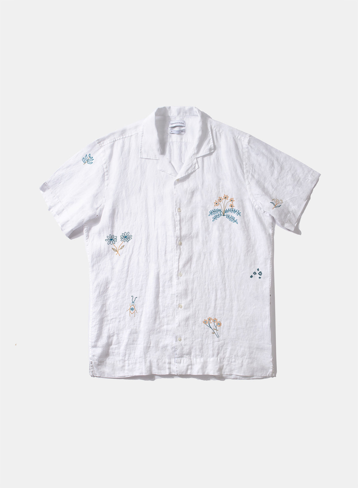 Edmmond Studios Linen Embroidered Grass Shirt