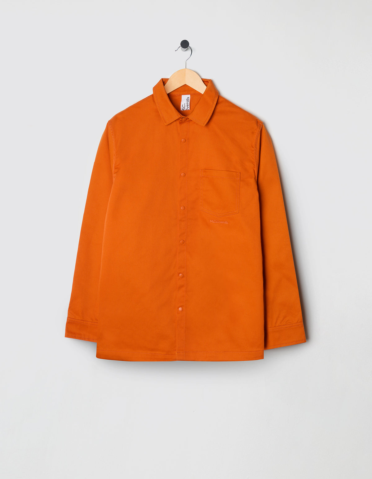 M.C.Overalls Poly Cotton Snap Shirt - Orange , Long Sleeve Shirts, M.C.Overalls, Working Title