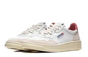 Autry Action Shoes Leather & Suede - Red & White , Trainers, Autry, Working Title