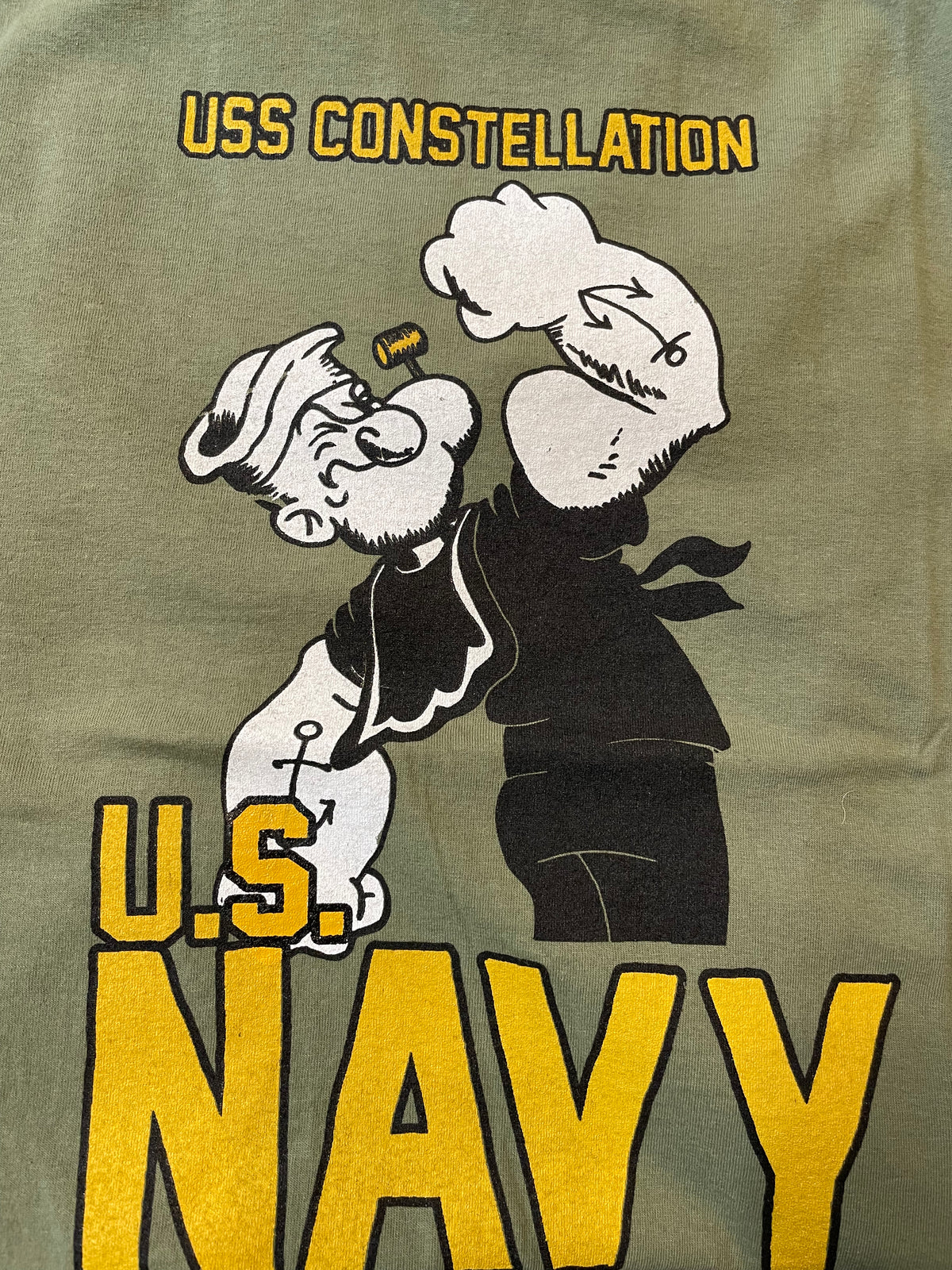 Wild Donkey Company US Navy Popeye Navy  T-Shirt