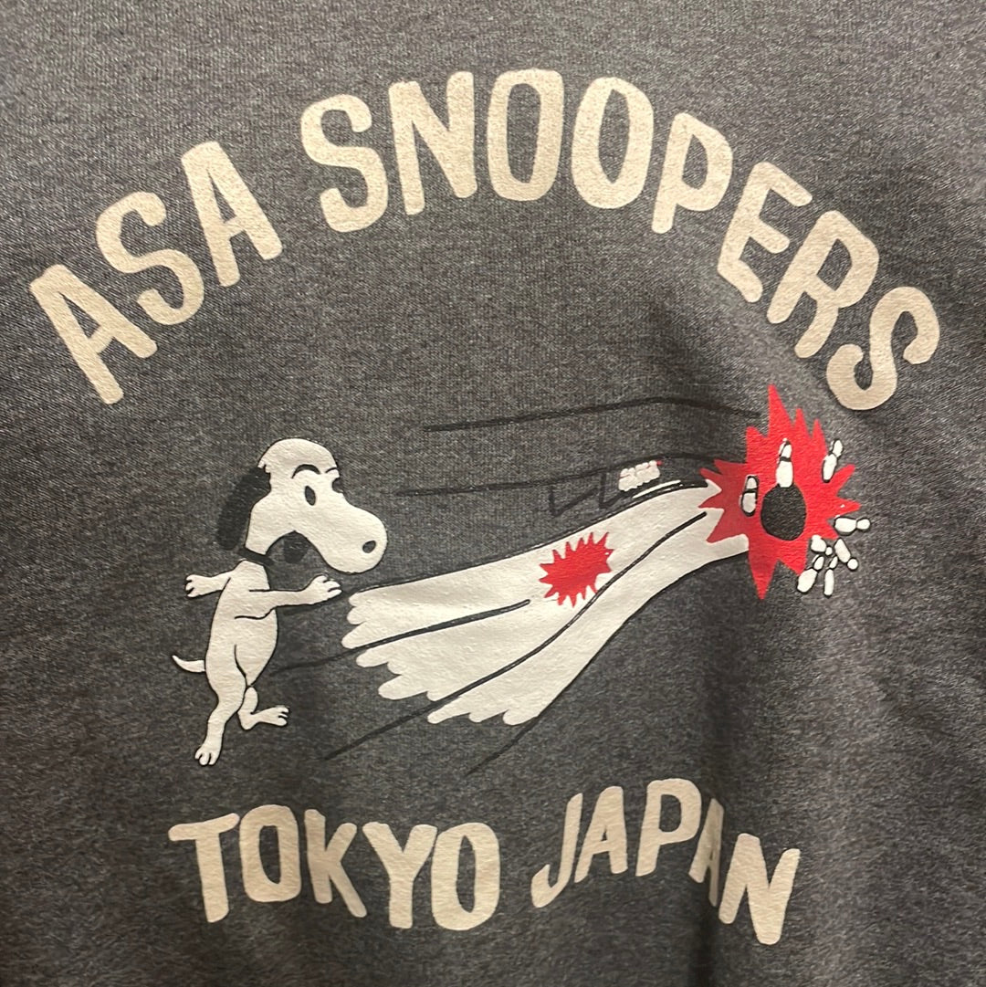 Wild Donkey Japan Vintage Style Sweatshirt - Snoopy Snoopers Bowling (Grey) (Excluded from Discount Codes) , Sweatshirt, Wild Donkey, Working Title
